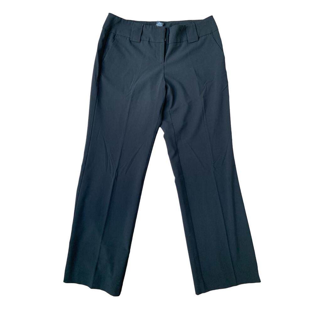 New York & Company Stretch Black wide leg Pants Slacks Women's 6 Petite